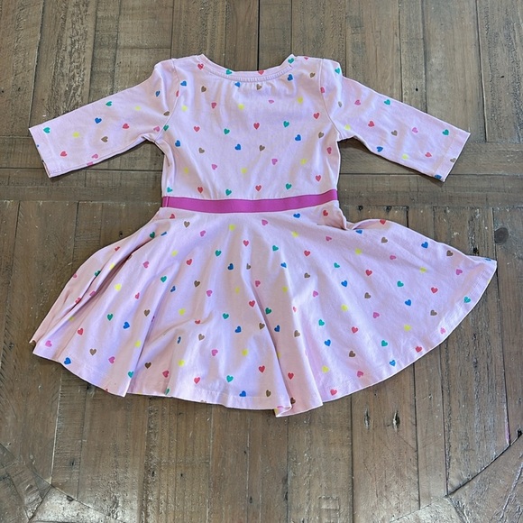 Mini Boden pink heart skater dress - Picture 6 of 6